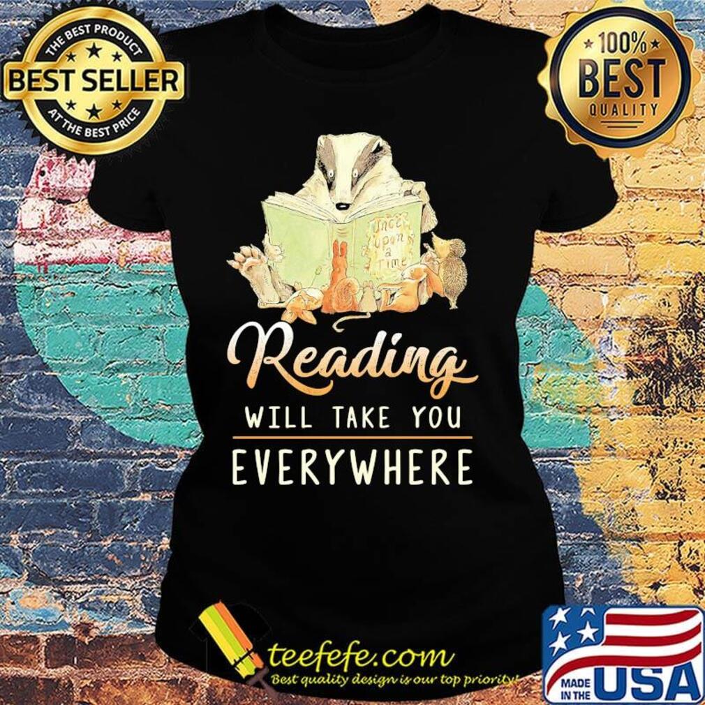 Rading Will Take You Everywhere Book Squirrel Shirt Ladies tee Rading Will Take You Everywhere Book Squirrel Shirt Ladies tee