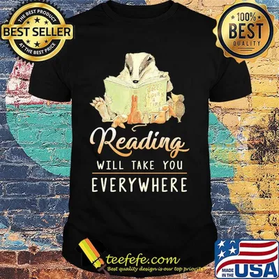 Rading Will Take You Everywhere Book Squirrel Shirt