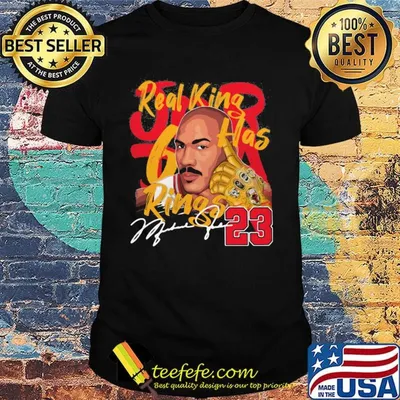 Real king rings michael jordan 23 signature shirt