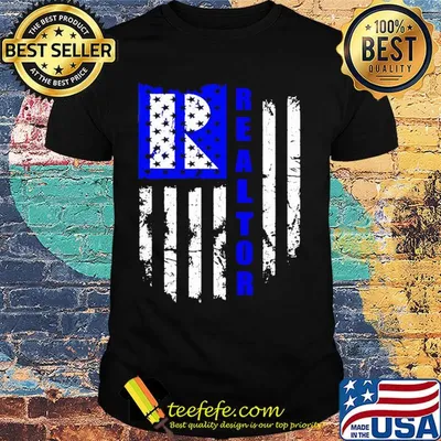 Realtor logo american flag independence day shirt