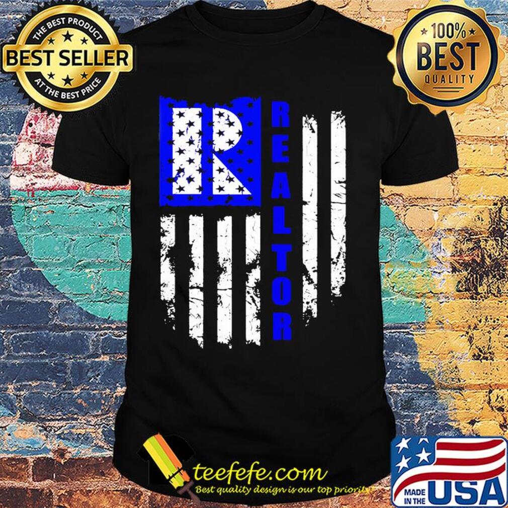 Realtor logo american flag independence day shirt