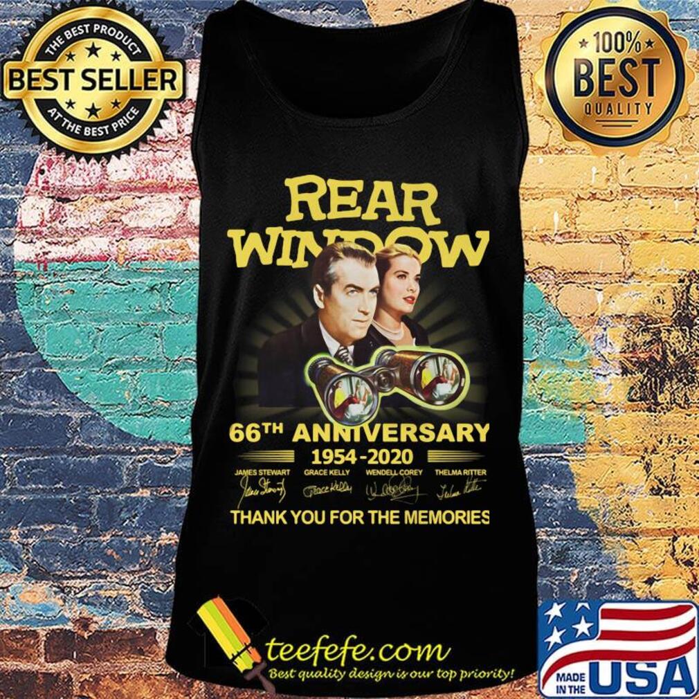 Rear window movie 66th anniversary 1954 2020 thank you for the memories signatures s Tank top Rear window movie 66th anniversary 1954 2020 thank you for the memories signatures s Tank top