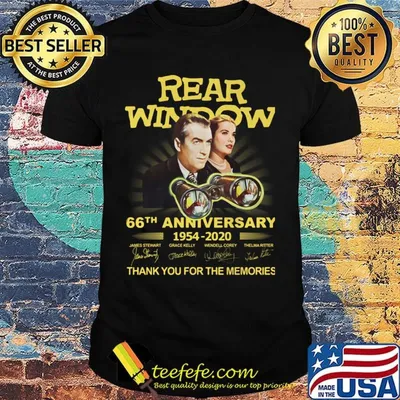 Rear window movie 66th anniversary 1954 2020 thank you for the memories signatures shirt
