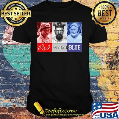 Red white and blue american icons 4th of july independence day shirt