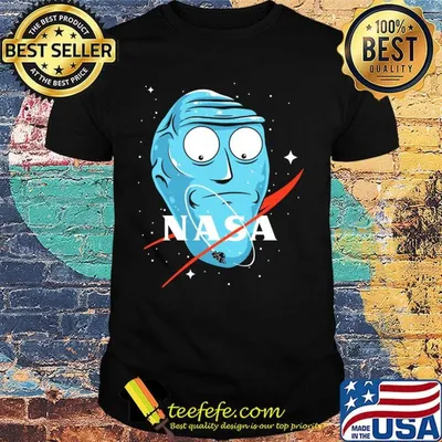 Rick and morty rick face nasa shirt