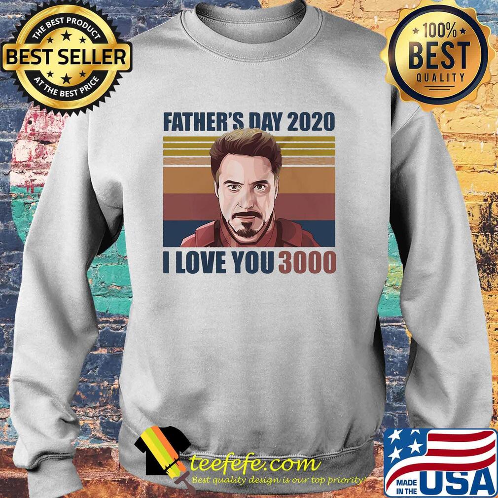 Robert downey jr iron man father's day 2020 i love you 3000 vintage retro s Sweater Robert downey jr iron man father's day 2020 i love you 3000 vintage retro s Sweater