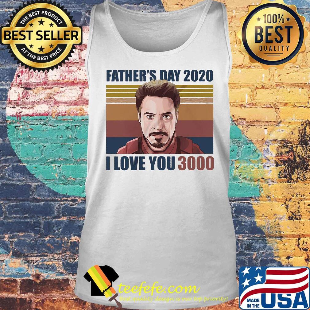 Robert downey jr iron man father's day 2020 i love you 3000 vintage retro s Tank top Robert downey jr iron man father's day 2020 i love you 3000 vintage retro s Tank top