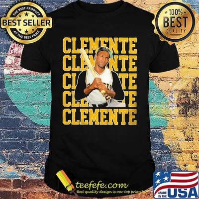 Roberto clemente 21 pittsburgh pirates baseball team player shirt