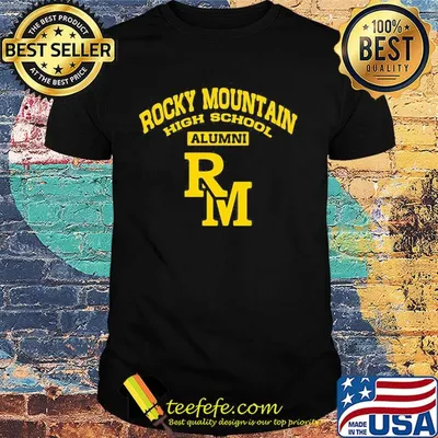 Rocky mountain high school alumni logo shirt