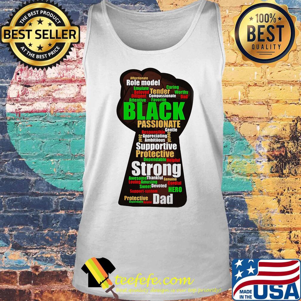Role model black passionate supportive protective strong dad hand s Tank top Role model black passionate supportive protective strong dad hand s Tank top