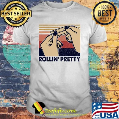 Rolling pretty hands vintage retro shirt