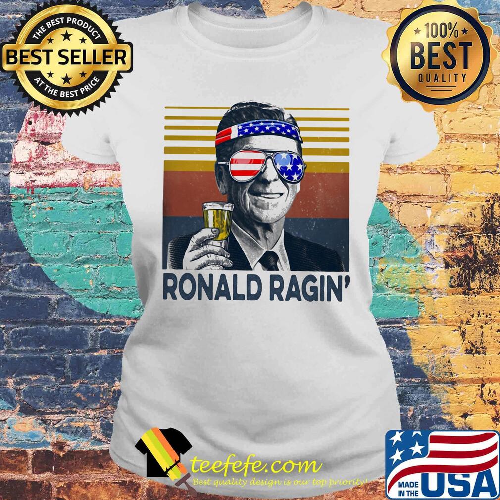 Ronald ragin drinking beer american flag independence day vintage retro s Laides tee Ronald ragin drinking beer american flag independence day vintage retro s Laides tee