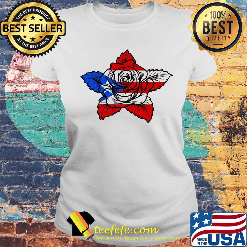 Rose American flag veteran Independence Day s Laides tee Rose American flag veteran Independence Day s Laides tee
