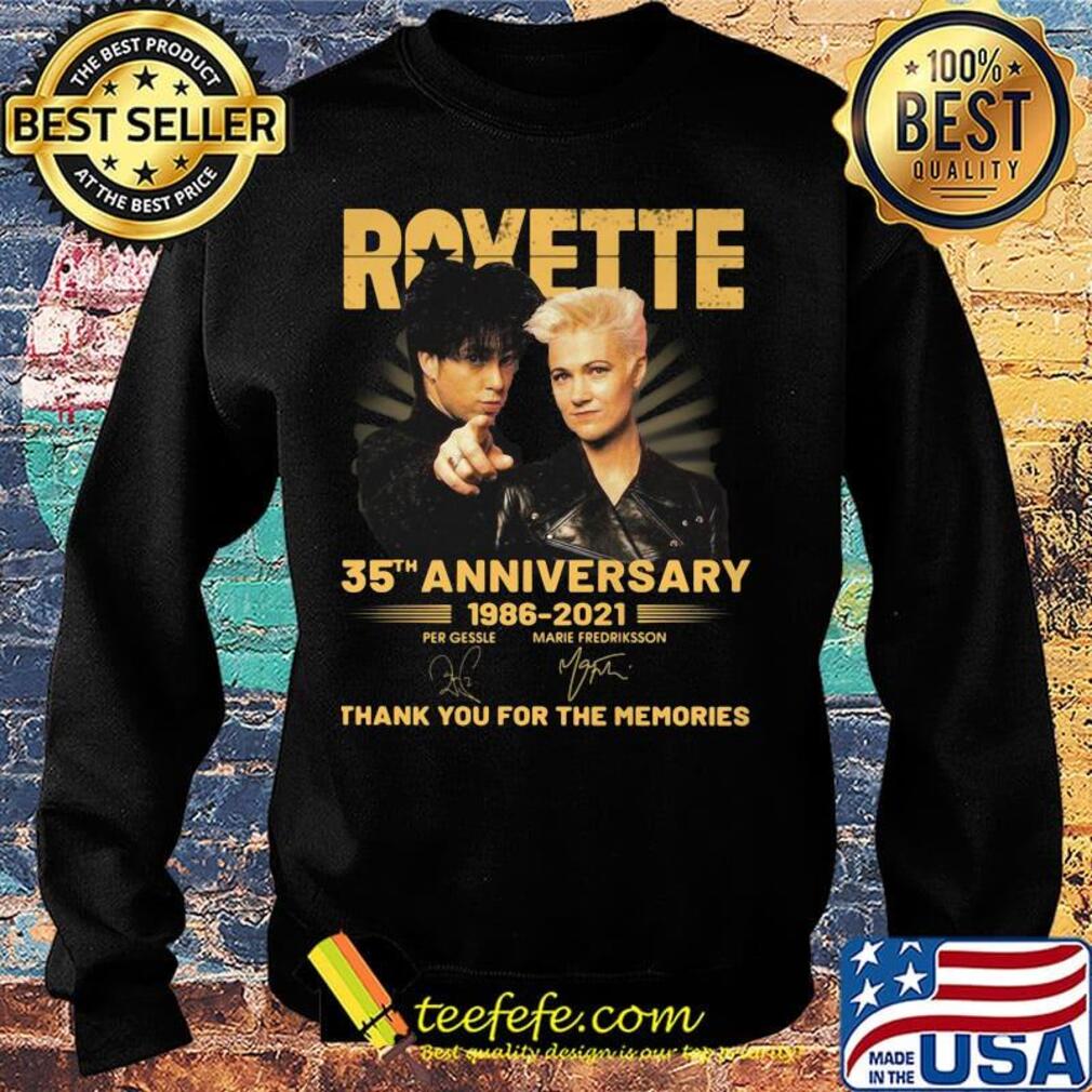 Roxette 35th anniversary 1986 2020 thank you for the memories signatures s Sweater Roxette 35th anniversary 1986 2020 thank you for the memories signatures s Sweater