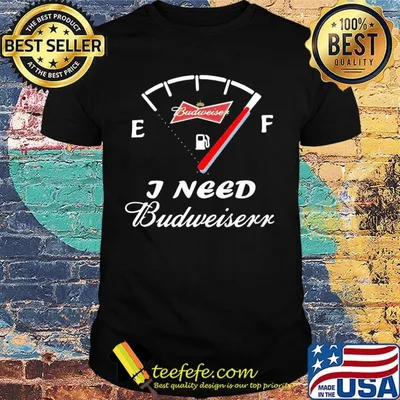 Run out of patience i need budweiser shirt