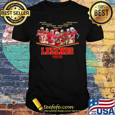 San francisco 49ers football team player legends shirt