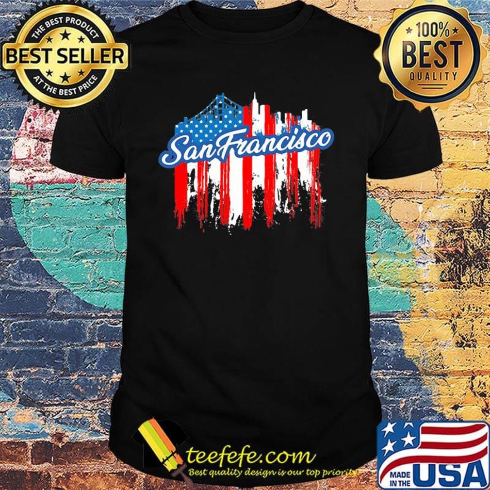 San francisco American flag shirt San francisco American flag shirt