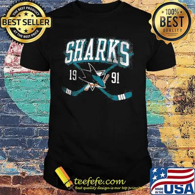 San jose sharks hockey team 1991 shirt