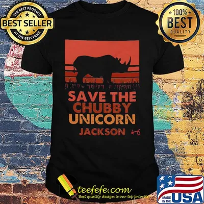 Save the chubby unicorn jackson vintage shirt