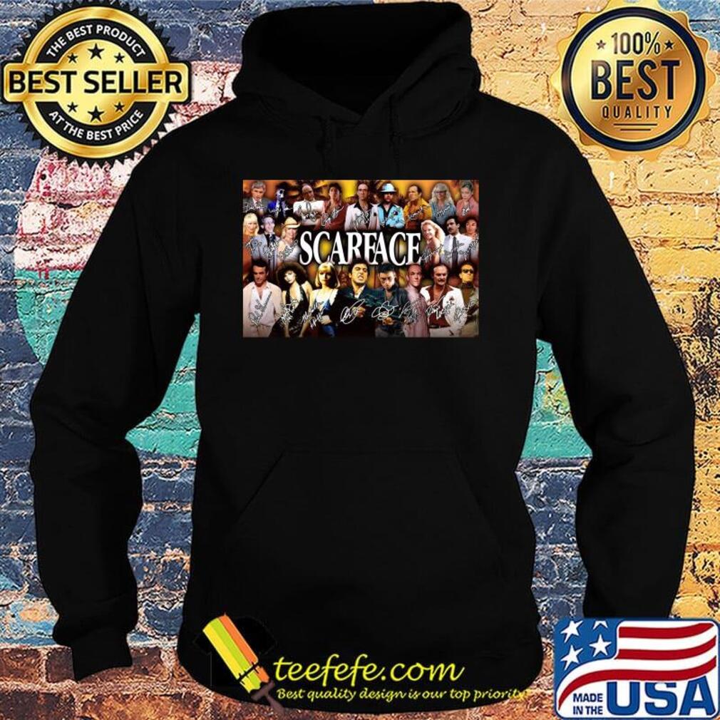 Scarface movie characters signatures poster s Hoodie Scarface movie characters signatures poster s Hoodie