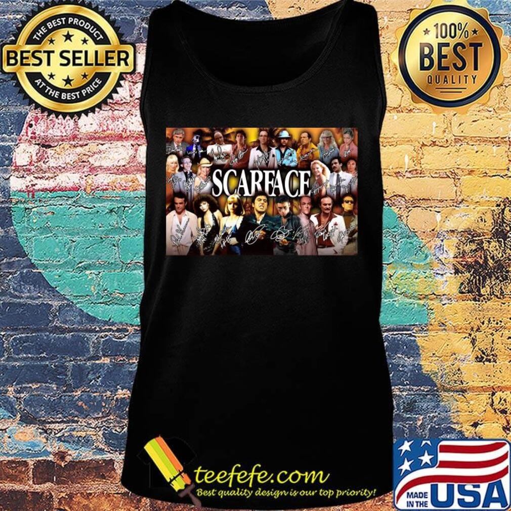 Scarface movie characters signatures poster s Tank top Scarface movie characters signatures poster s Tank top