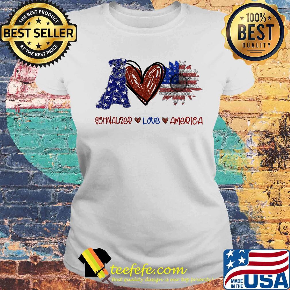 Schnauzer love america 4th of july independence day s Laides tee Schnauzer love america 4th of july independence day s Laides tee