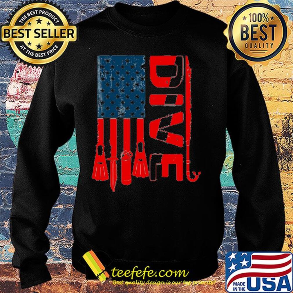 Scuba diving dive american flag independence day s Sweater Scuba diving dive american flag independence day s Sweater