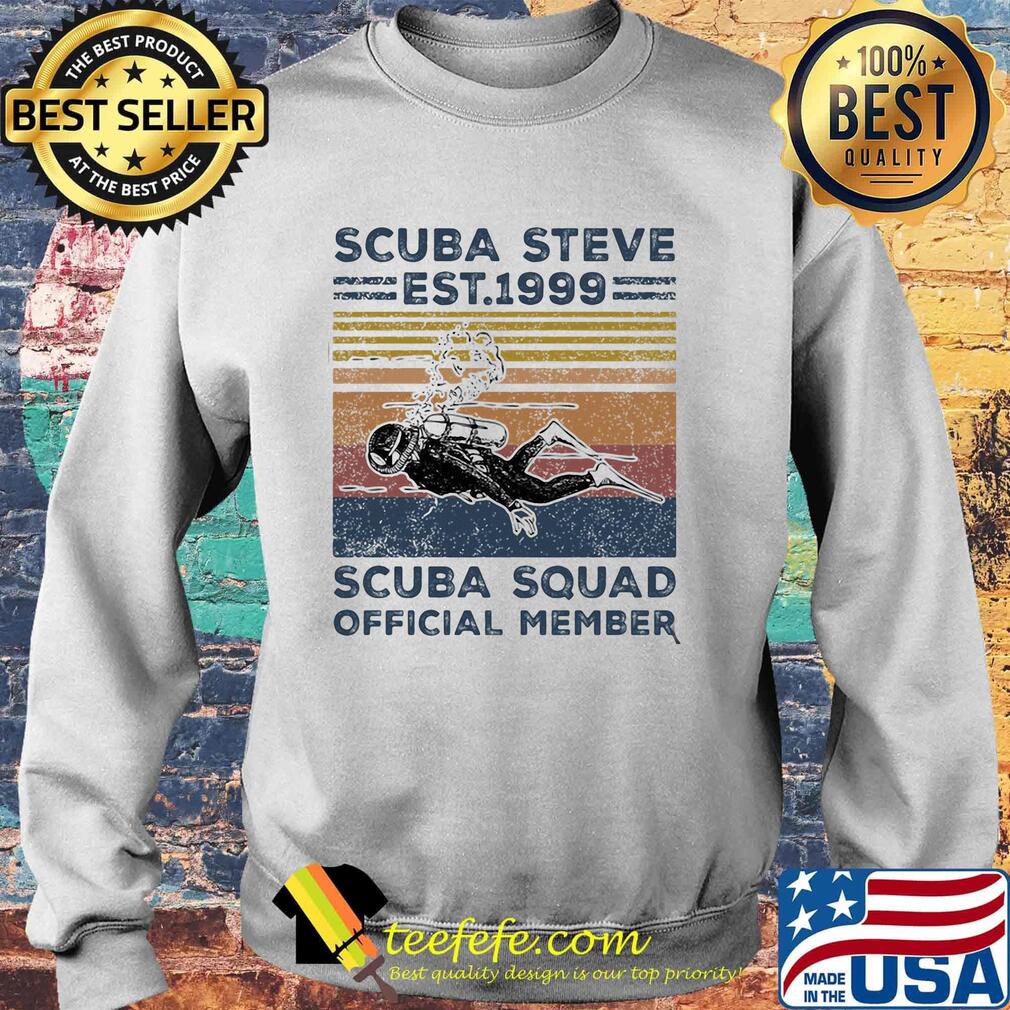 Scuba steve est 1999 scuba squad official member vintage retro s Sweater Scuba steve est 1999 scuba squad official member vintage retro s Sweater
