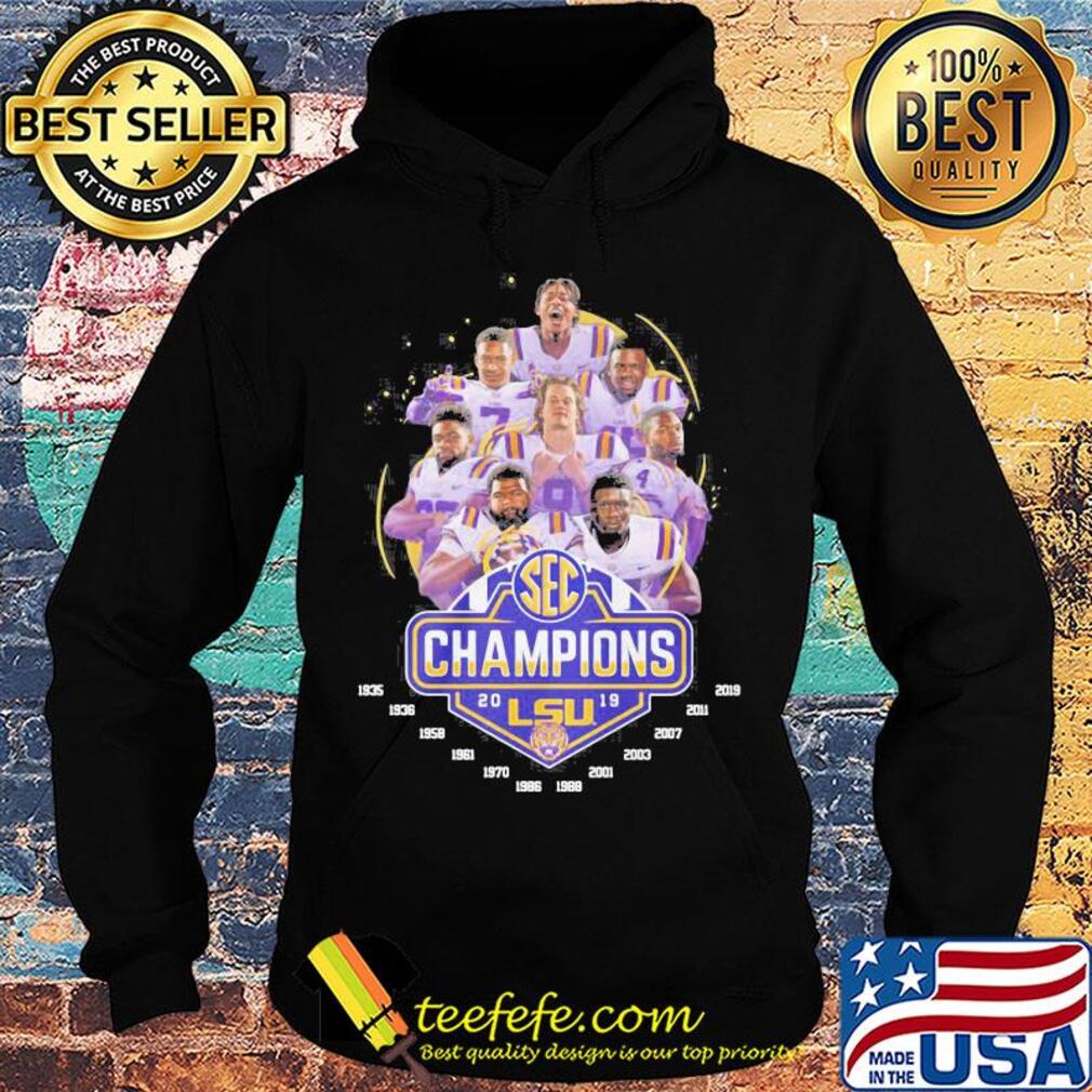 Sec champions 2019 LSU Tigers football team s Hoodie Sec champions 2019 LSU Tigers football team s Hoodie