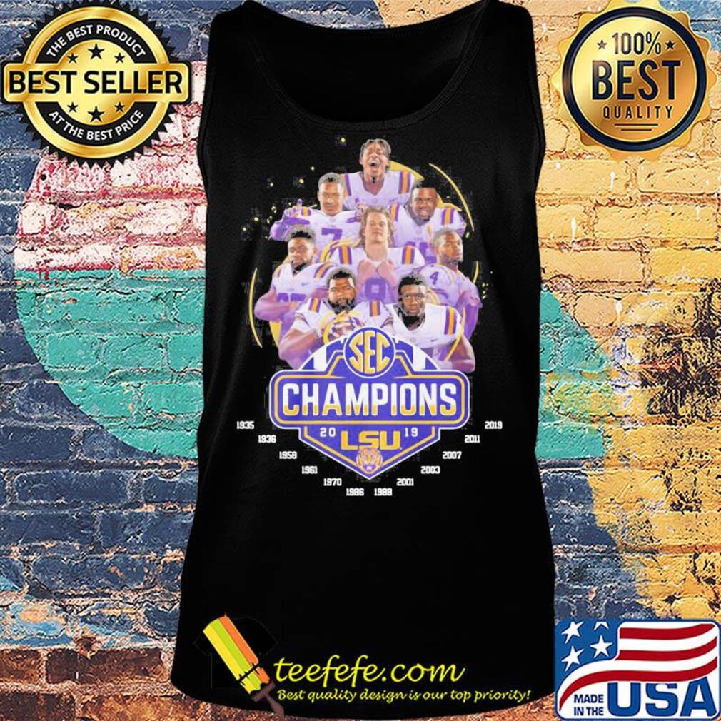 Sec champions 2019 LSU Tigers football team s Tank top Sec champions 2019 LSU Tigers football team s Tank top