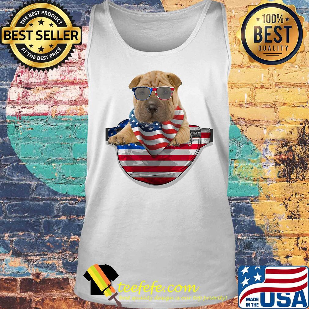Shar pei waist pack american flag independence day s Tank top Shar pei waist pack american flag independence day s Tank top