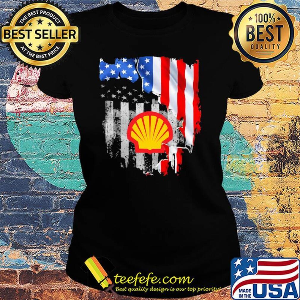Shell american flag independence day s Ladies tee Shell american flag independence day s Ladies tee