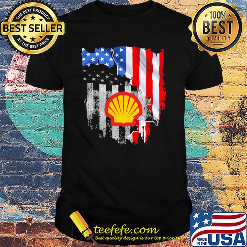 Shell american flag independence day shirt Shell american flag independence day shirt