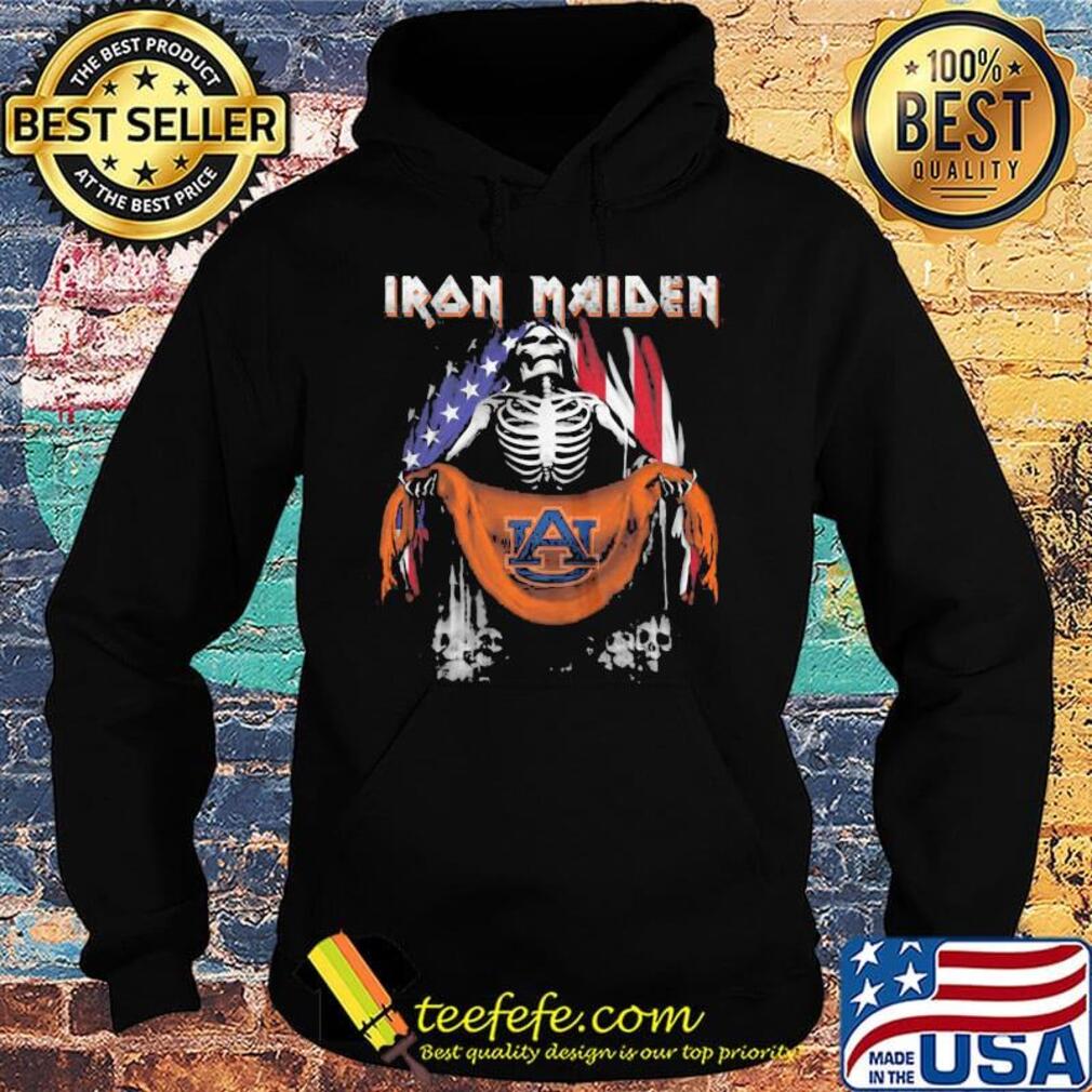Skeleton iron maiden auburn tigers logo american flag independence day s Hoodie Skeleton iron maiden auburn tigers logo american flag independence day s Hoodie