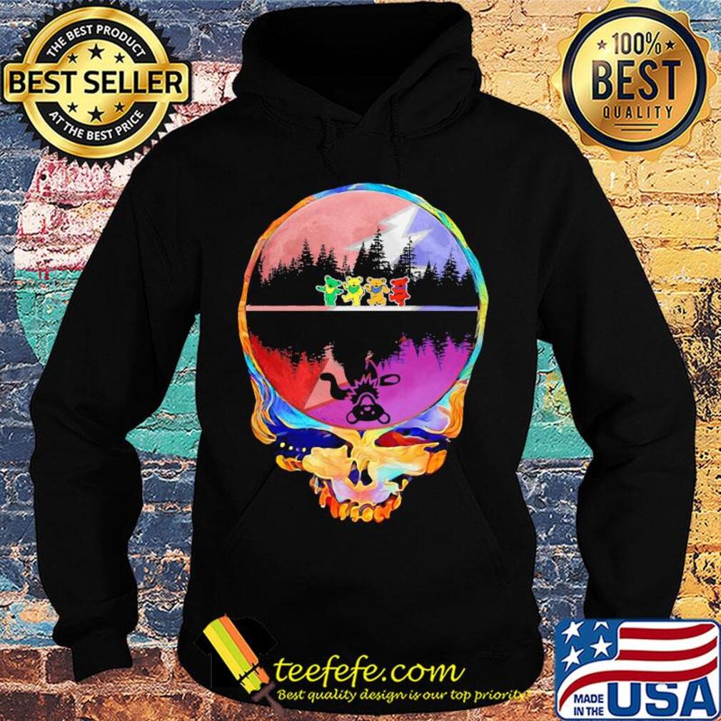 Skull hippie bear water reflection s Hoodie Skull hippie bear water reflection s Hoodie