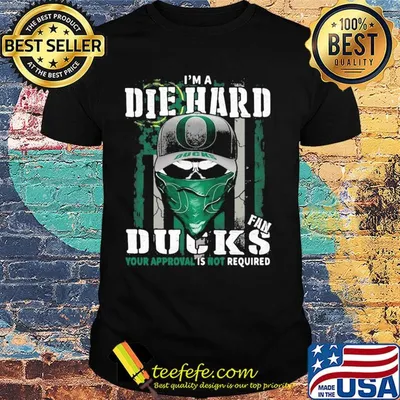 Skull I'm die hard fan oregon ducks your approval is not required american flag independence day shirt