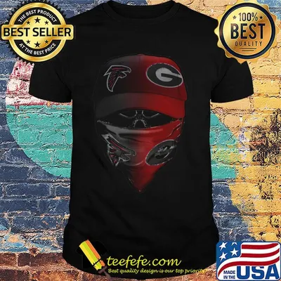 Skull mask atlanta falcons and green bay packers shirt