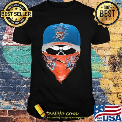 Skull mask oklahoma city thunder basketball shirt