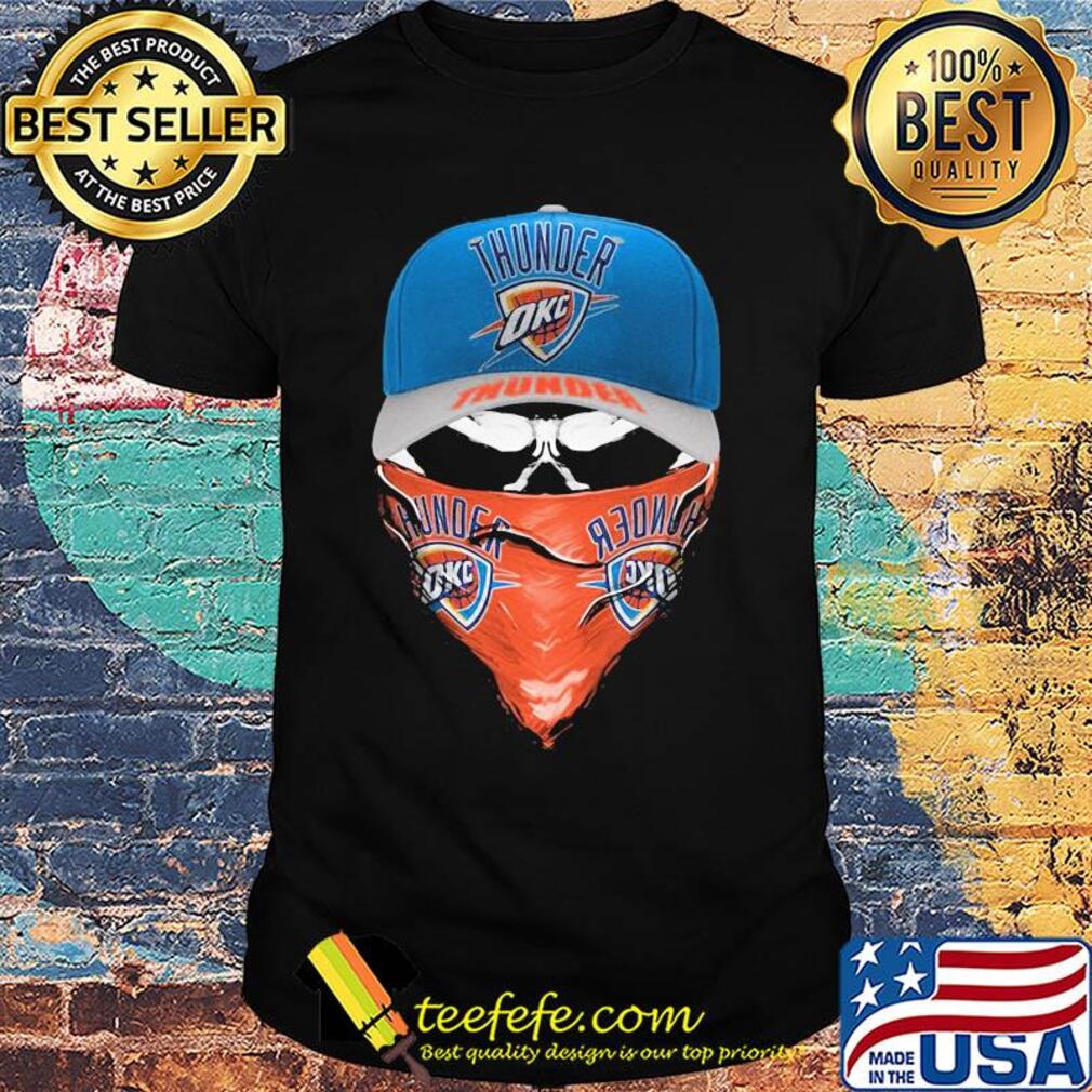 Skull mask oklahoma city thunder basketball shirt