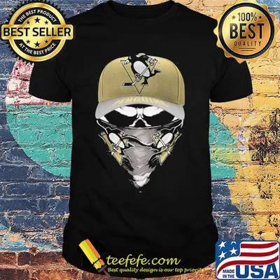 Skull mask pittsburgh penguins hockey shirt