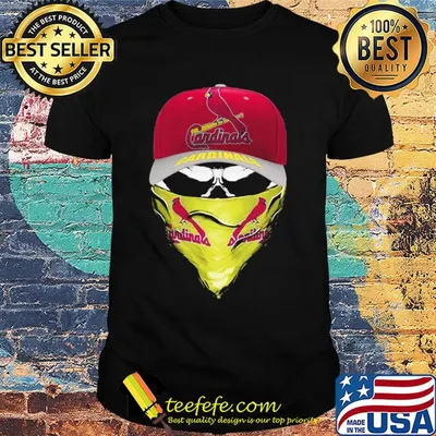 Skull mask st. Louis cardinals baseball shirt