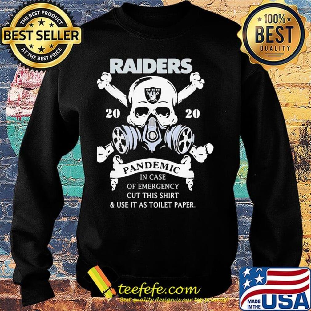 Skull raiders 2020 pandemic covid-19 in case of emergency cut this shirt and use it as toilet paper s Sweater Skull raiders 2020 pandemic covid-19 in case of emergency cut this shirt and use it as toilet paper s Sweater