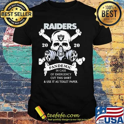 Skull raiders 2020 pandemic covid-19 in case of emergency cut this shirt and use it as toilet paper shirt