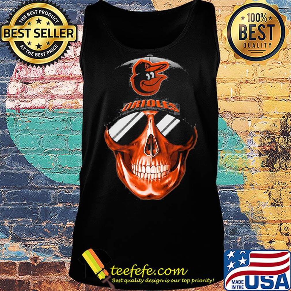 Skull smile baltimore orioles baseball s Tank top Skull smile baltimore orioles baseball s Tank top