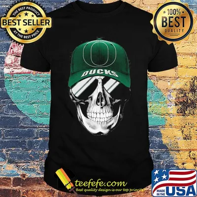 Skull smile oregon ducks shirt