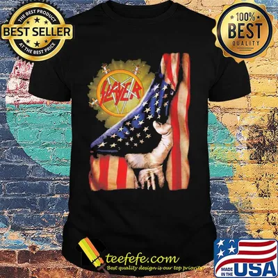 Slayer band american flag happy independence day shirt