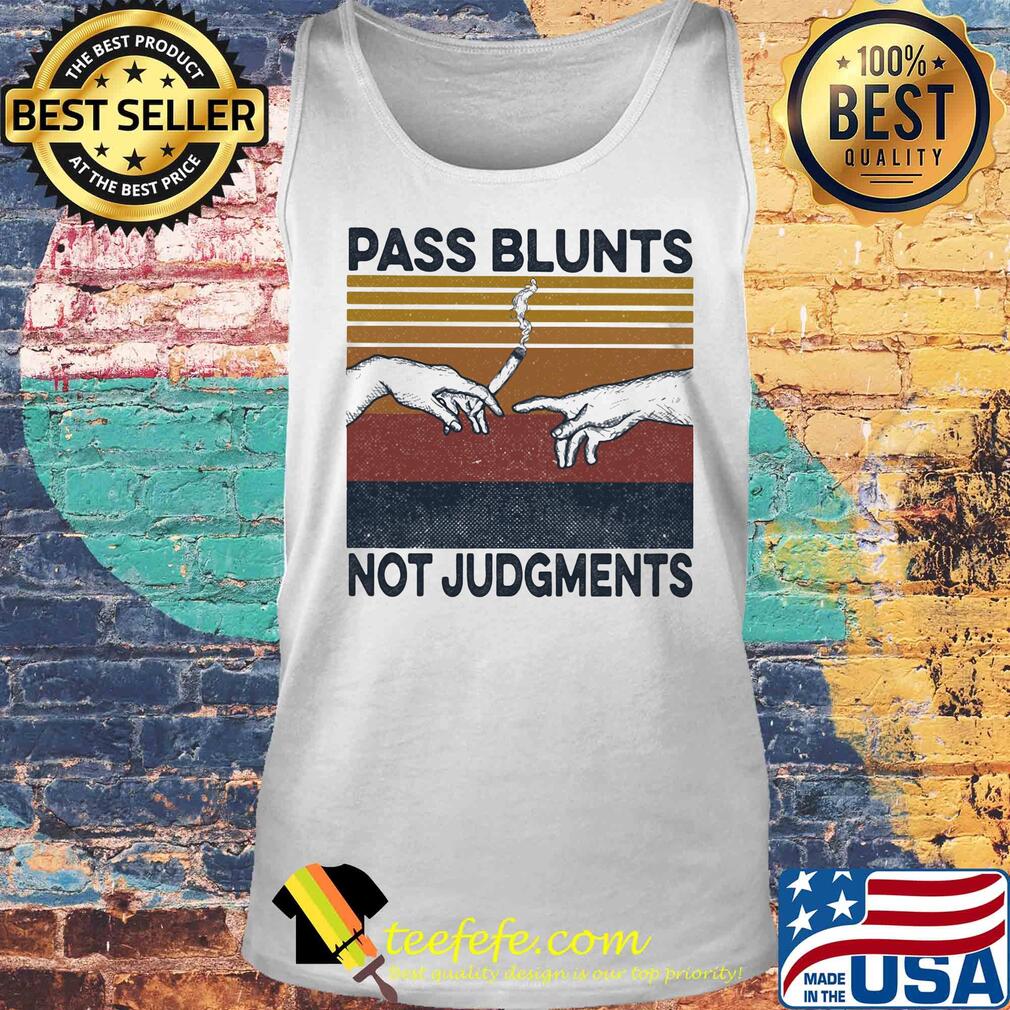 Smoking pass blunts not judgments vintage retro s Tank top Smoking pass blunts not judgments vintage retro s Tank top