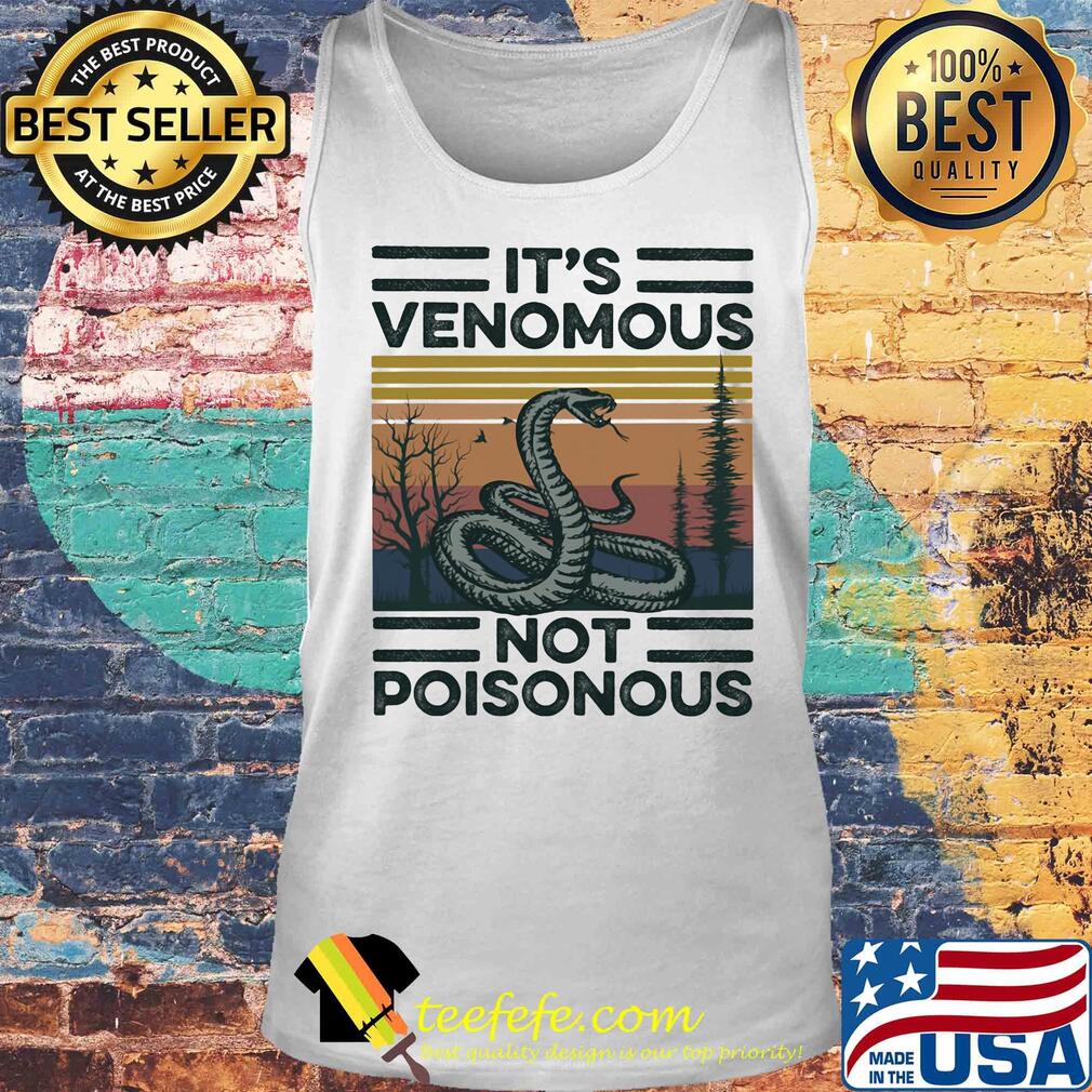 Snake it's venomous not poisonous vintage retro s Tank top Snake it's venomous not poisonous vintage retro s Tank top
