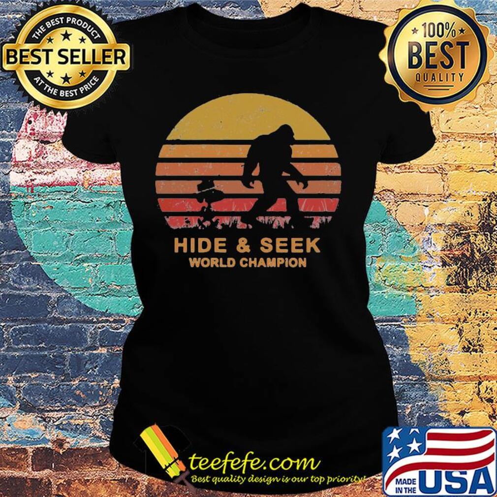 Snoopy and bigfoot hide and seek world champion vintage retro s Ladies tee Snoopy and bigfoot hide and seek world champion vintage retro s Ladies tee