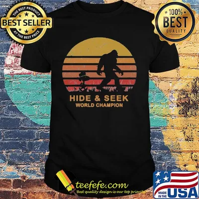 Snoopy and bigfoot hide and seek world champion vintage retro shirt